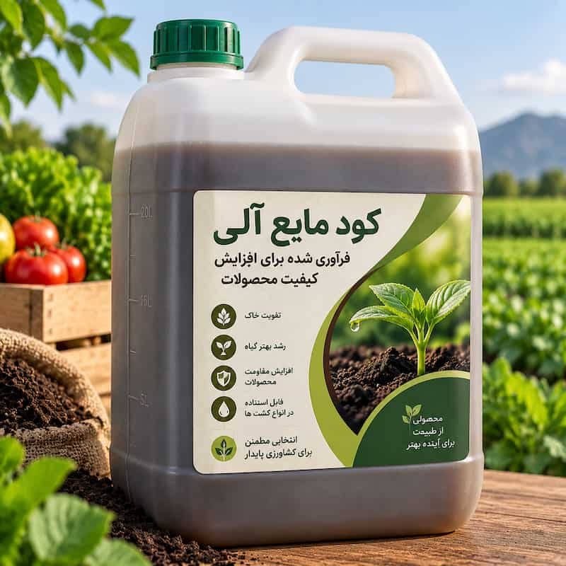 کود مایع آلی فرآوری شده برای افزایش کیفیت محصولات